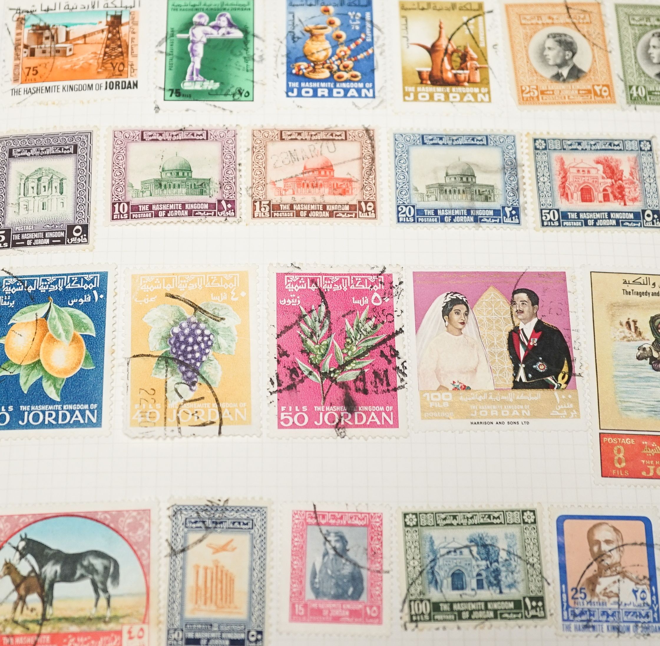 Four albums of various mounted All World stamps